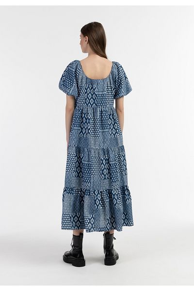 Dreimaster Kurzarm Maxikleid