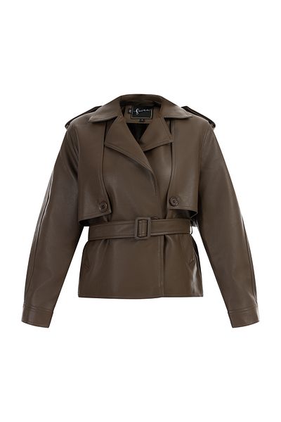 Faina Jacke Aus Lederimitat