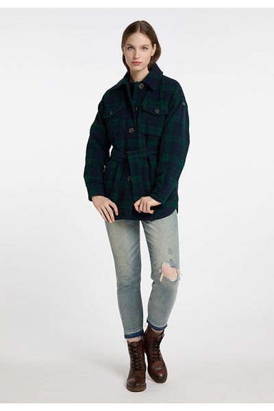 Dreimaster Übergangsjacke Aus Wollgemisch