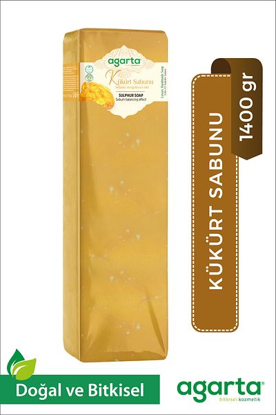 Agarta 1400 gr Natural Handmade Sulfur Soap