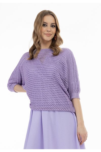 Faina Weitmaschiger Strickpullover