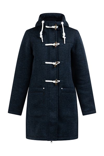 Dreimaster Strickfleece-dufflecoat