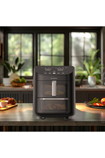 KUMTEL Xxl 11 Litre Çift Hazneli Fastfryer (yağsız Fritöz Airfryer ) Haf-11