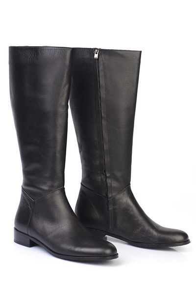 KARVENSHOES Черни ботуши от естествена кожа 1048