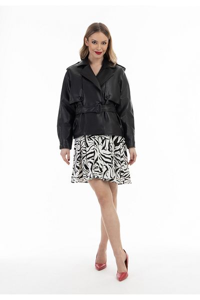 Faina Jacke Aus Lederimitat