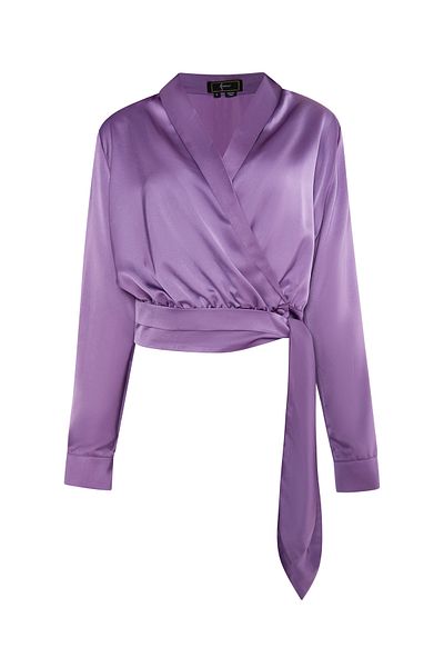 Faina Wickelbluse Aus Satin