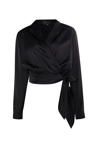 Faina Wickelbluse Aus Satin