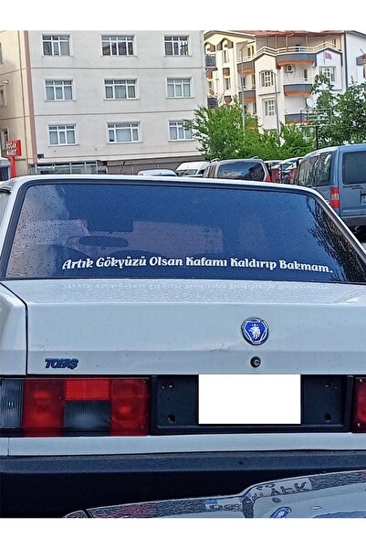 ömür tuning ARAÇ ARABA ARKA CAM YAZISI STİCKER FOLYO YAZI