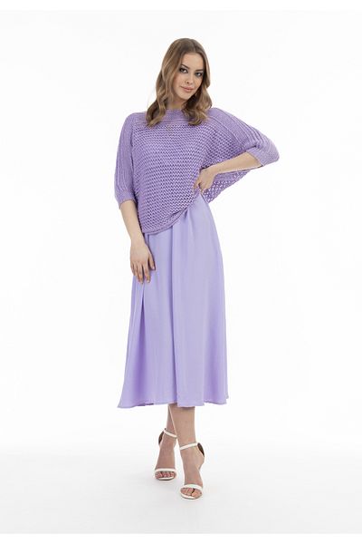 Faina Weitmaschiger Strickpullover