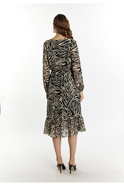 Faina Kleid mit Zebra-Print