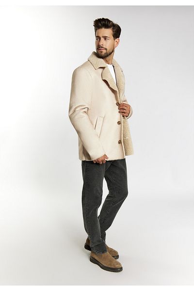 DreiMaster Vintage Übergangsjacke aus Fellimitat