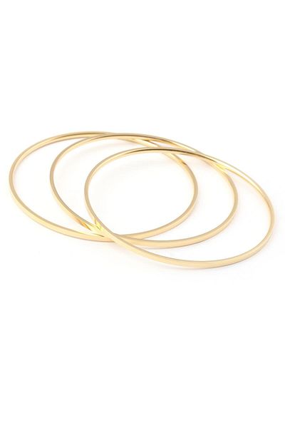 SUP Gold Steel 3-Piece Ajda Bracelet - Classic Thin Model 0.62 mm
