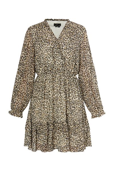 Faina Minikleid mit Leoprint
