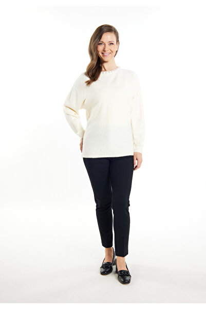 USHA Pullover mit Perlen