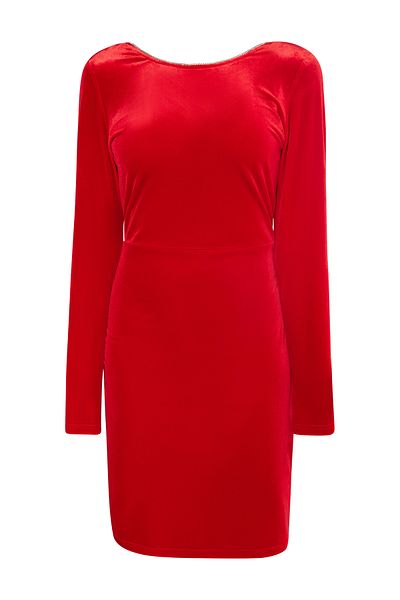 Faina Samtkleid mit Strass