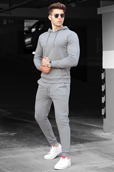 YAKAMEL Ανδρικό σετ φόρμας 3Ιντσων Oversize Şardonlu για καθημερινή χρήση