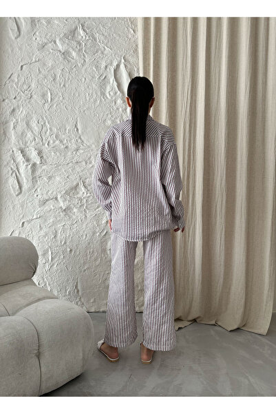 King Brothers Long Sleeve Red Striped Tracksuit Set - with Pockets