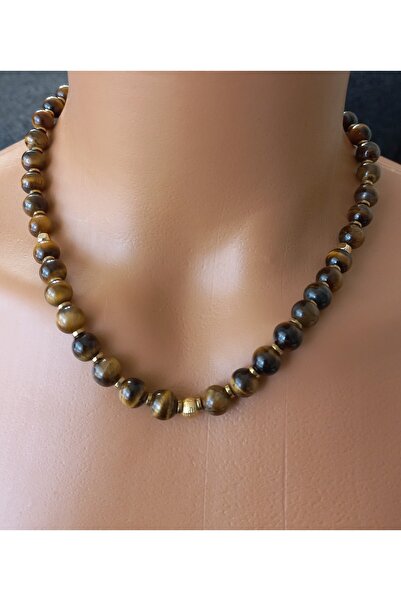 LemaStone Kolye kaplan gözü doğal taş kolye