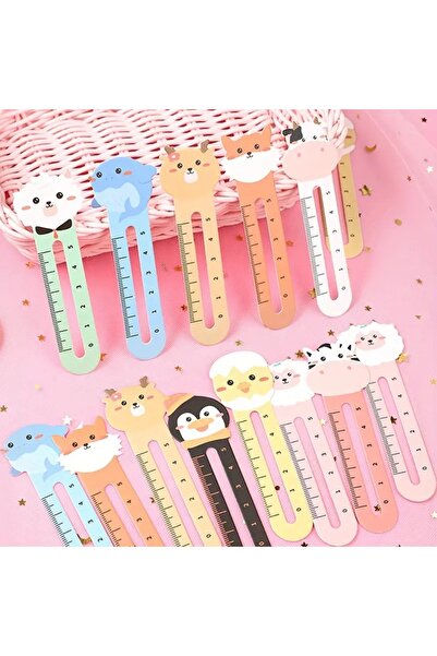 Ayver CARTON TARE FIGURINE DE ANIMALI ÎN FORMA DE RIGLĂ MARCATOR DE CĂRTE MIN...