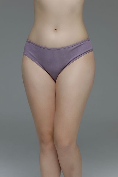 MİSTİRİK Slip din bumbac elastic cu talie înaltă model Taranto Culoare violet