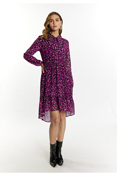 Faina Kleid mit Leoprint