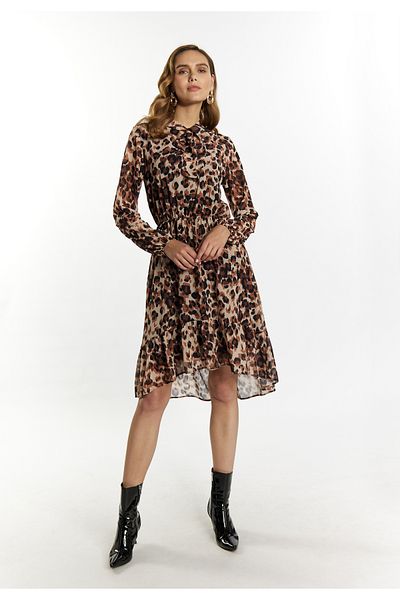 Faina Kleid mit Leoprint