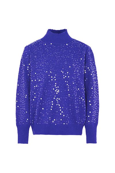 Faina Strickpullover Mit Pailletten