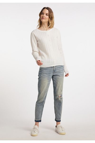 Dreimaster Cardigan Aus Ajourstrick