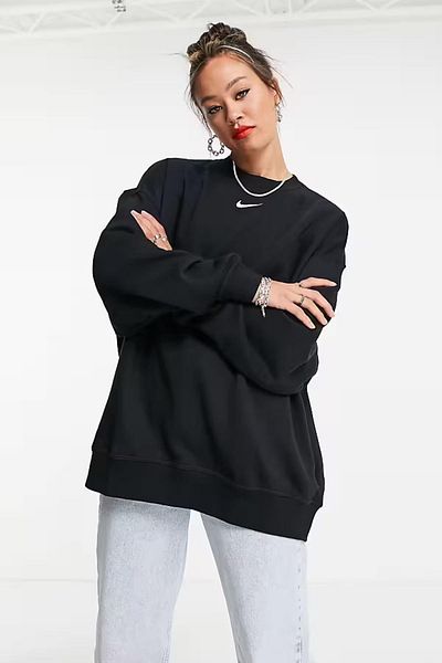 Nike Sportswear Phoenix Fleece Oversize Cut Black Women's Sweatshirt
