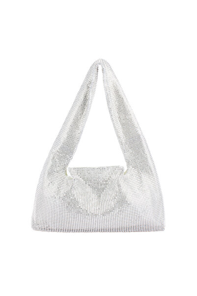 Faina Schultertasche aus Kristallen