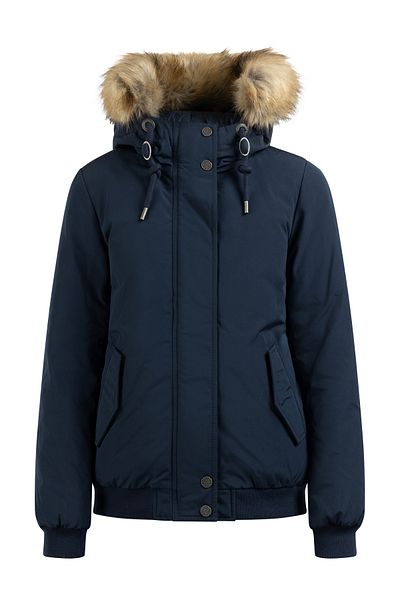 Dreimaster Winterblouson Mit Kunstfellbesatz