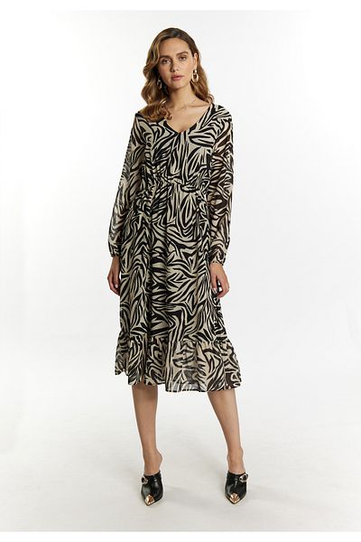 Faina Kleid mit Zebra-Print