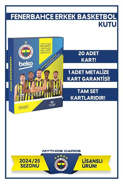 Fenerbahçe Men's Basketball Full Set Season Cards - Box