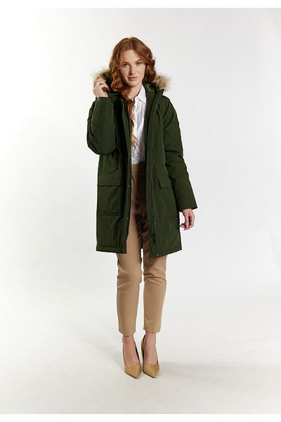 Dreimaster Winterparka Mit Kunstfell