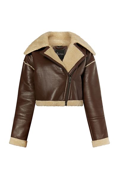 Faina Lederjacke