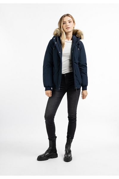 Dreimaster Winterblouson Mit Kunstfellbesatz