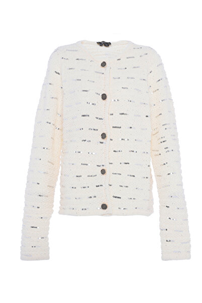 Faina Strickjacke mit Pailletten