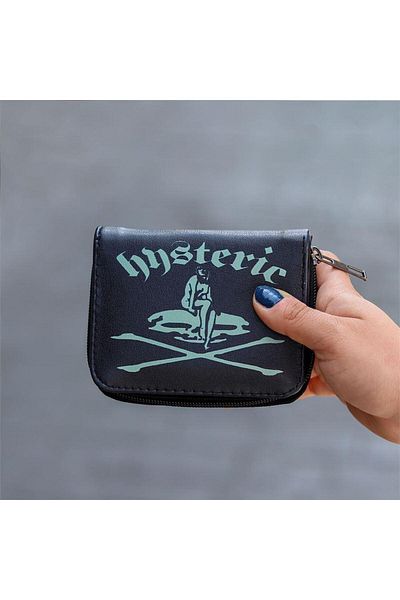 Köstebek Black Hysteric Mental Short Wallet