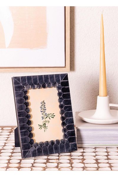 The Mia Wavy Photo Frame Black 15X20 cm