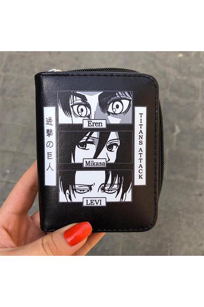 Köstebek Attack On Titan Eyes Short Wallet