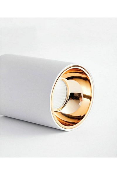 ULTRAS PERA 6500K Led Spot - Surface Mounted Cylinder White-Gold