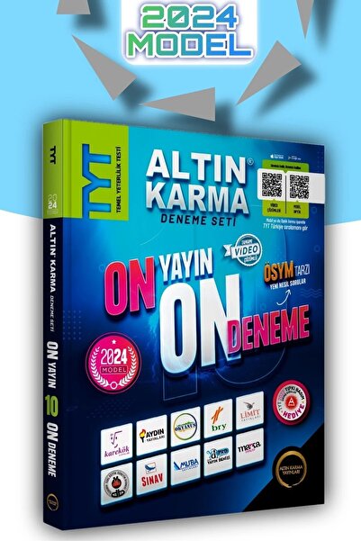 Altın Karma Yayınları Altın Karma 2024 TYT 10+1 Karma Deneme