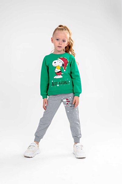 Eray Kids Novogodišnji tematski Snoppy unisex dečiji trenerka set
