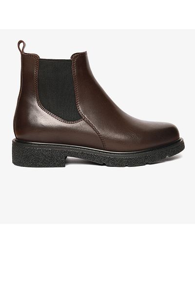 Greyder 33901 Women's Brown Genuine Leather Chelsea Boots
