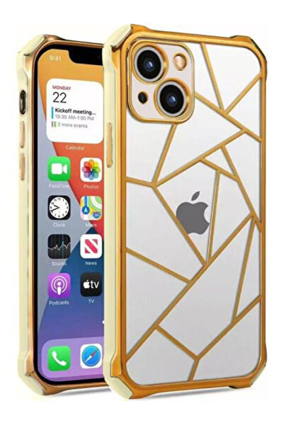 ZETT iphone 13 PRO uyumlu Elektro Lazer - Darbe Emici - Kamera Korumalı Lüks Lazer Kılıf Arka Kapak 45663