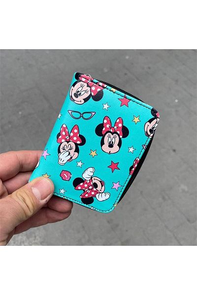 Köstebek Κοντό πορτοφόλι Blue Minnie Mouse Collage