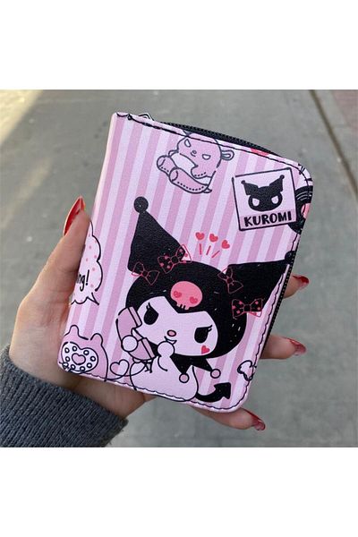 Köstebek Anime Fantasy Magic Melody - Kuromi Short Wallet
