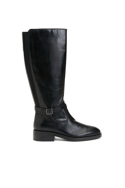 George Hogg Siyah Kadın Deri Çizme