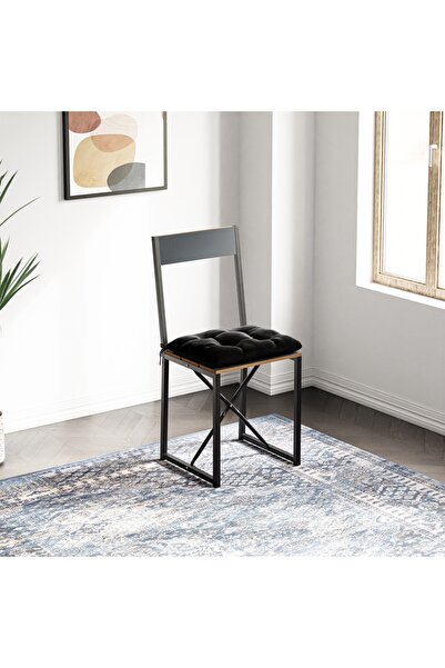 Güzelkan Mutfak Sandalyesi Minderli Salon Balkon Atlantik Sandalye