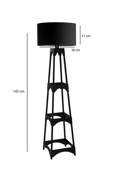 HOMİNG Homing Eyfel Kulesi Siyah Metal Lambader 241783